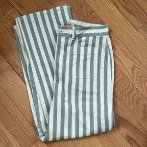 Madewell cropped striped trousers size 28